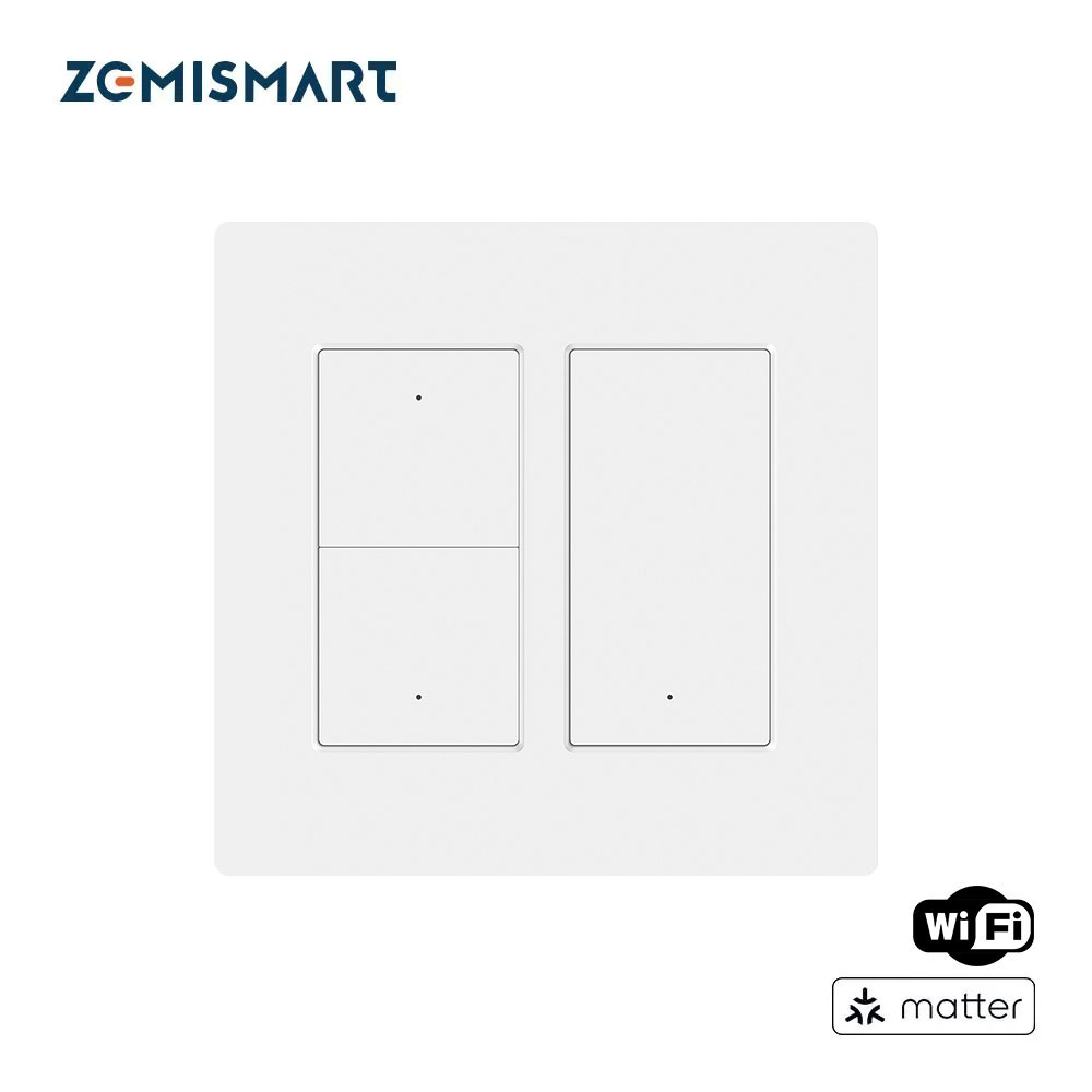 Matter Hub Thread - Zemismart Matter WiFi 3-Way Smart Wall