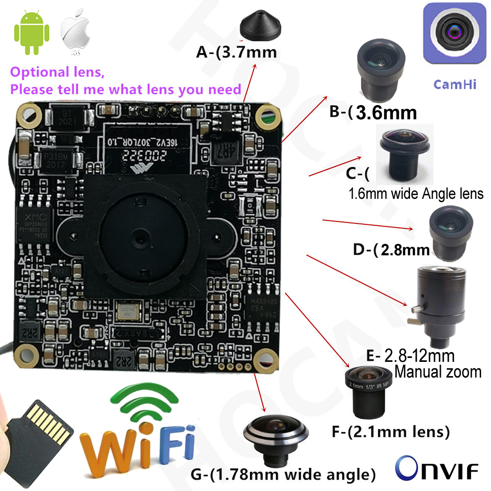 Home Assistant Sd - 5MP 2MP 1080P HD Onvif P2P