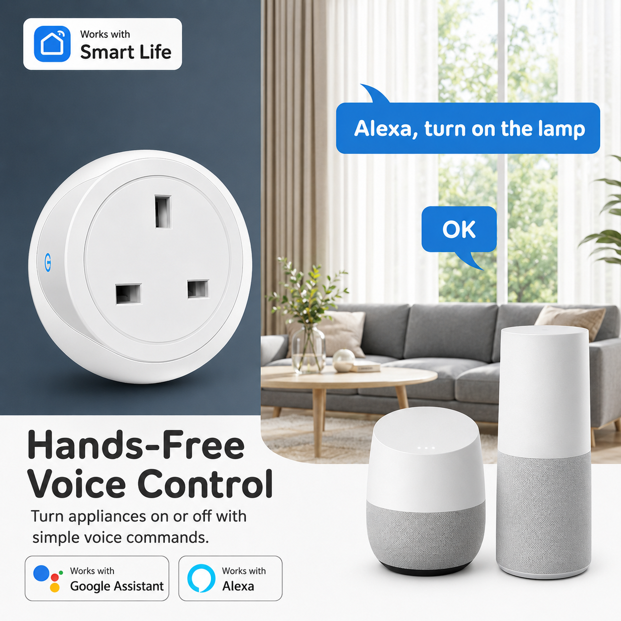 Tuya UK Smart Plug WiFi Blueto - Home Automation Technology recensie en prijs