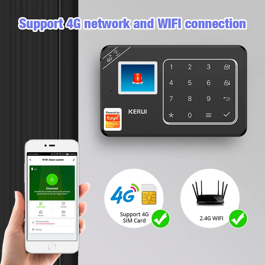 KERUI New 4G Home Alarm System - Home Automation System Diy recensie en prijs