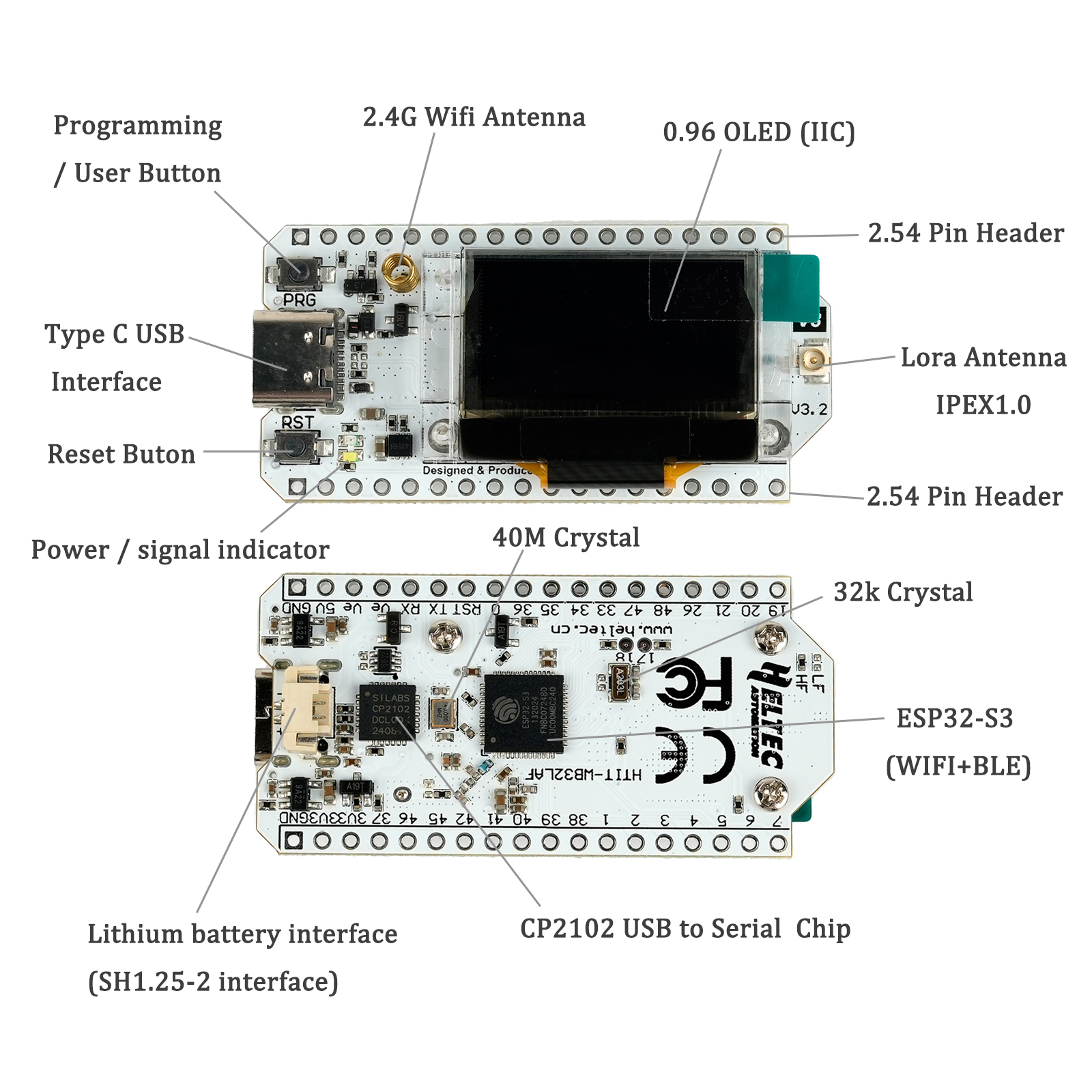 2Sets LoRa32 V3 868MHz 915MHz  - Home Automation With Arduino recensie en prijs