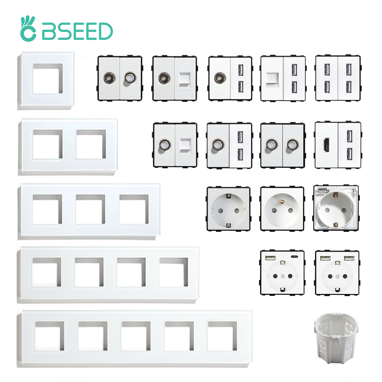 BSEED EU Standard Wall Socket  - Home Automation Panel Diy recensie en prijs