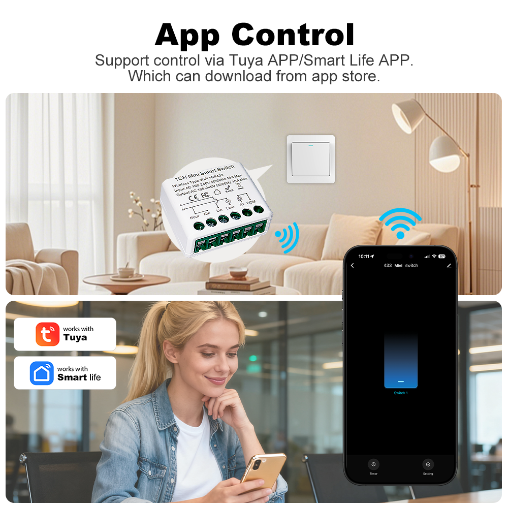 For Tuya WIFI 10A Smart Light  - Smart Home Automation Diy recensie en prijs