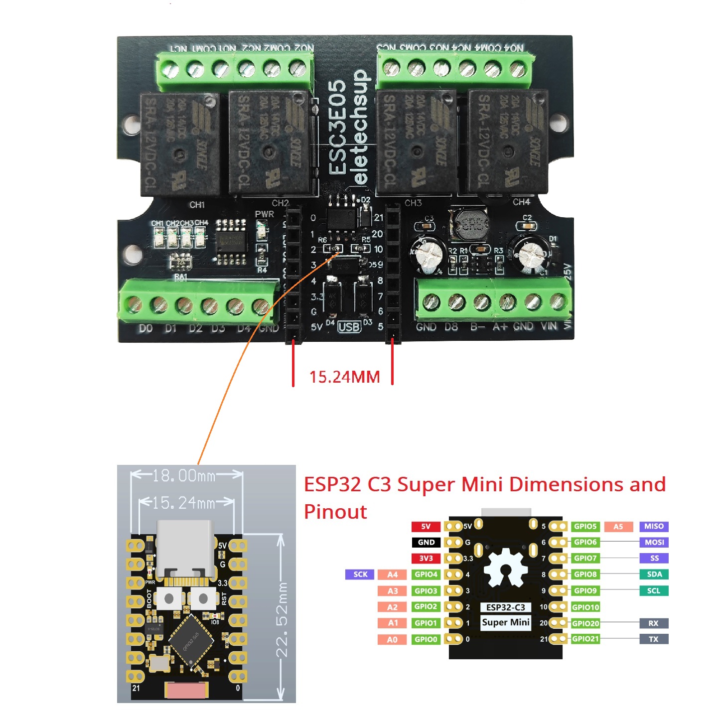 Ultimate ESP32 C3 Relay Module - Home Automation With Arduino recensie en prijs