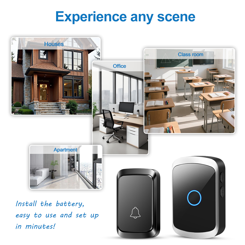 Smart Wireless Doorbell Door C - Smart Home Automation Diy recensie en prijs