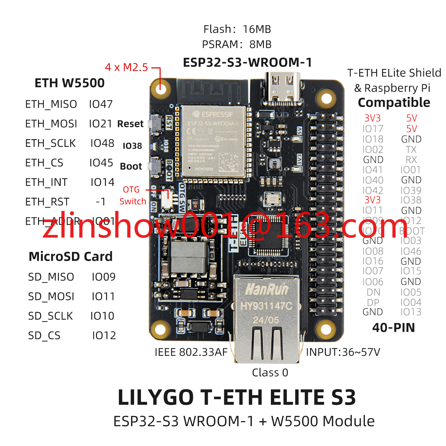 T-ETH-ELite ESP32-S3 Ethernet  - Ethernet Module W5500 recensie en prijs