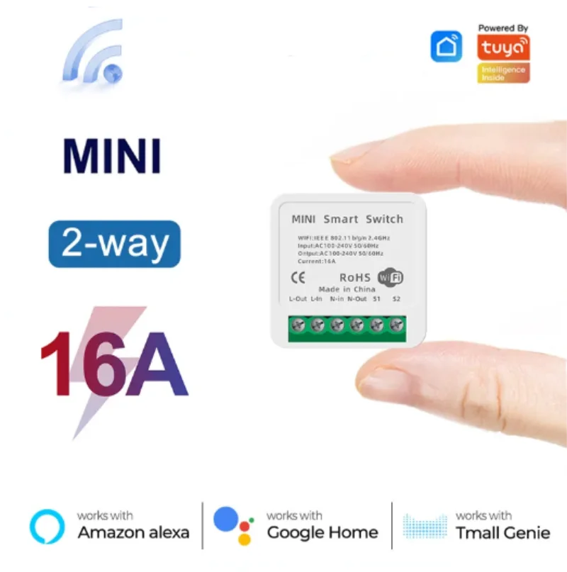 Mini 16A WiFi Switch Smart Lif - Home Automation Technology recensie en prijs