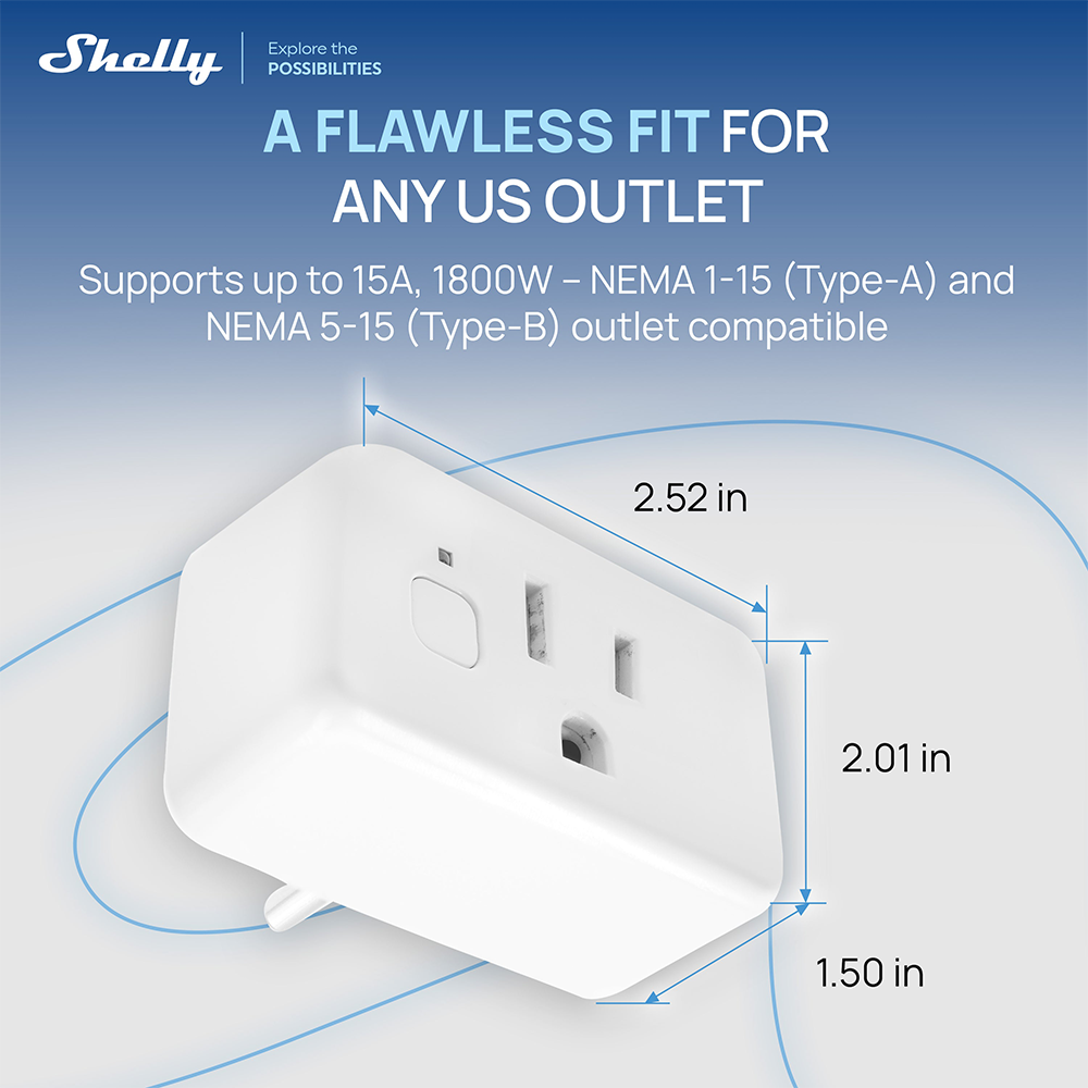 Shelly Plug US Gen4 Zigbee Cer - Shelly Relay Module recensie en prijs