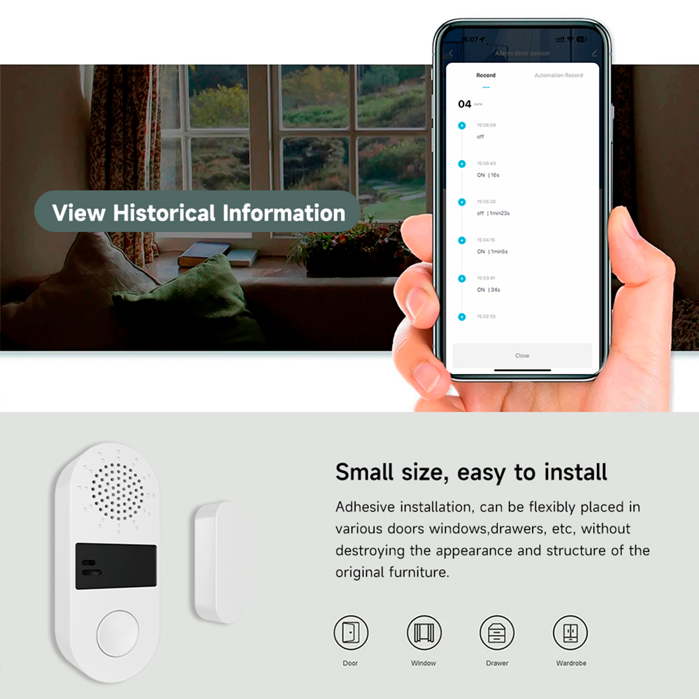 Tuya Zigbee Wireless Door Wind - Home Automation Technology recensie en prijs