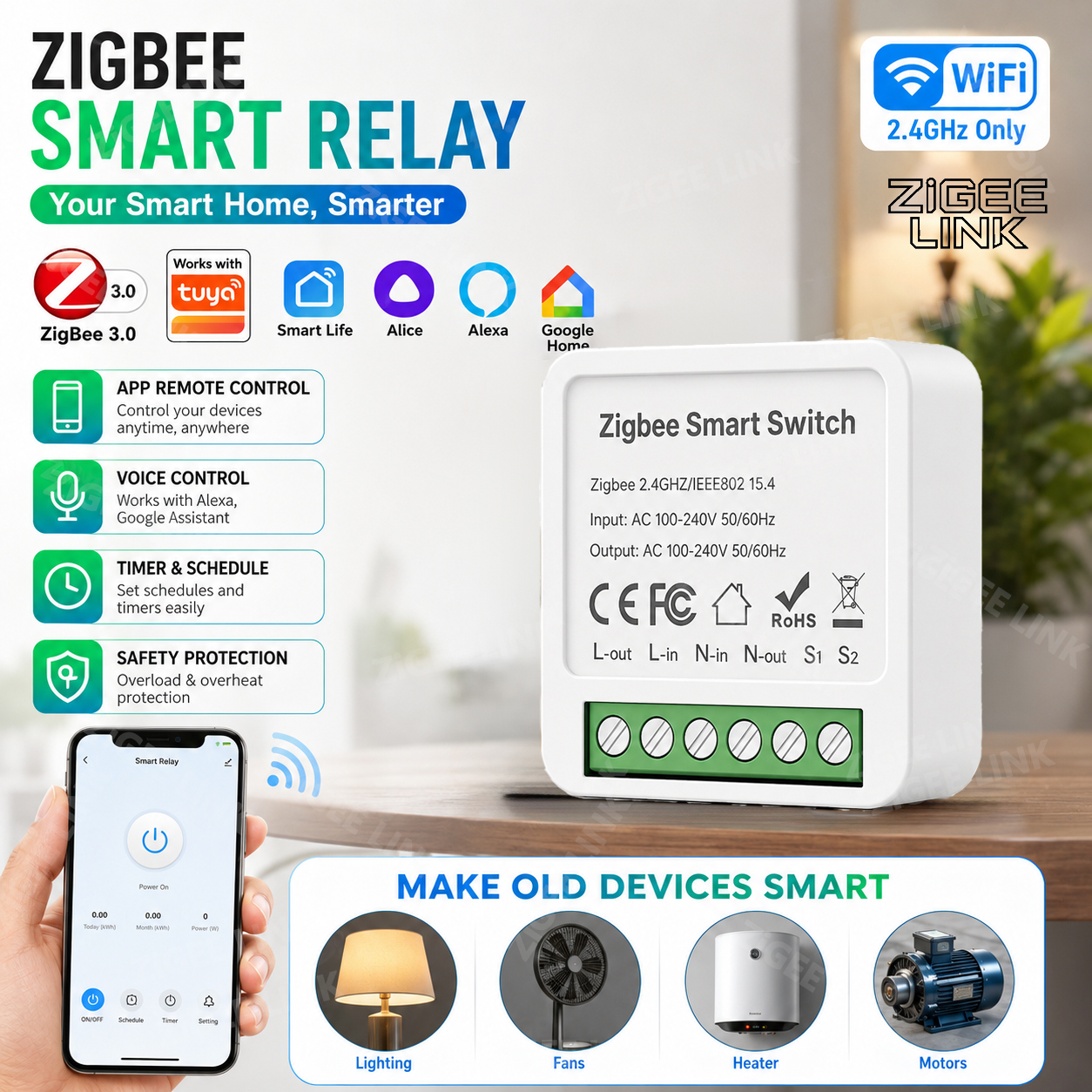 Mini WIFI Zigbee3.0 Smart Swit - Smart Home Automation Diy recensie en prijs