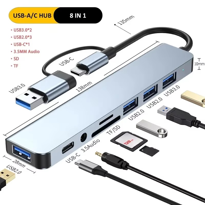 Type C Hub USB Splitter 8 In 1 - Home Assistant Sd recensie en prijs