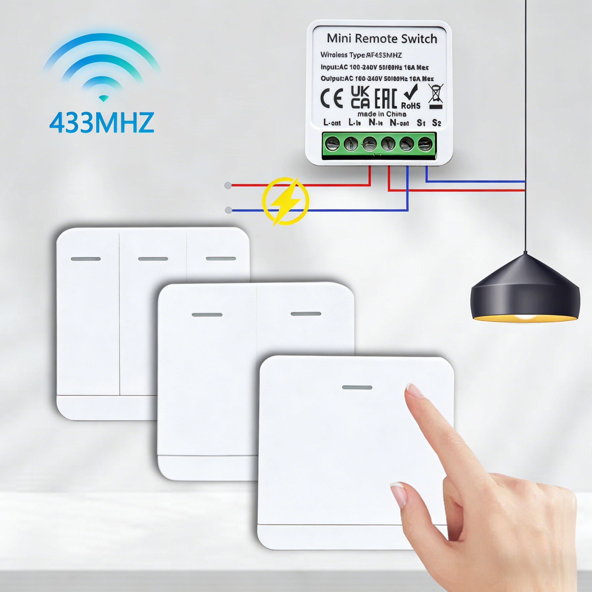 RF 433MHz Smart DIY Wireless S - Home Automation Panel Diy recensie en prijs