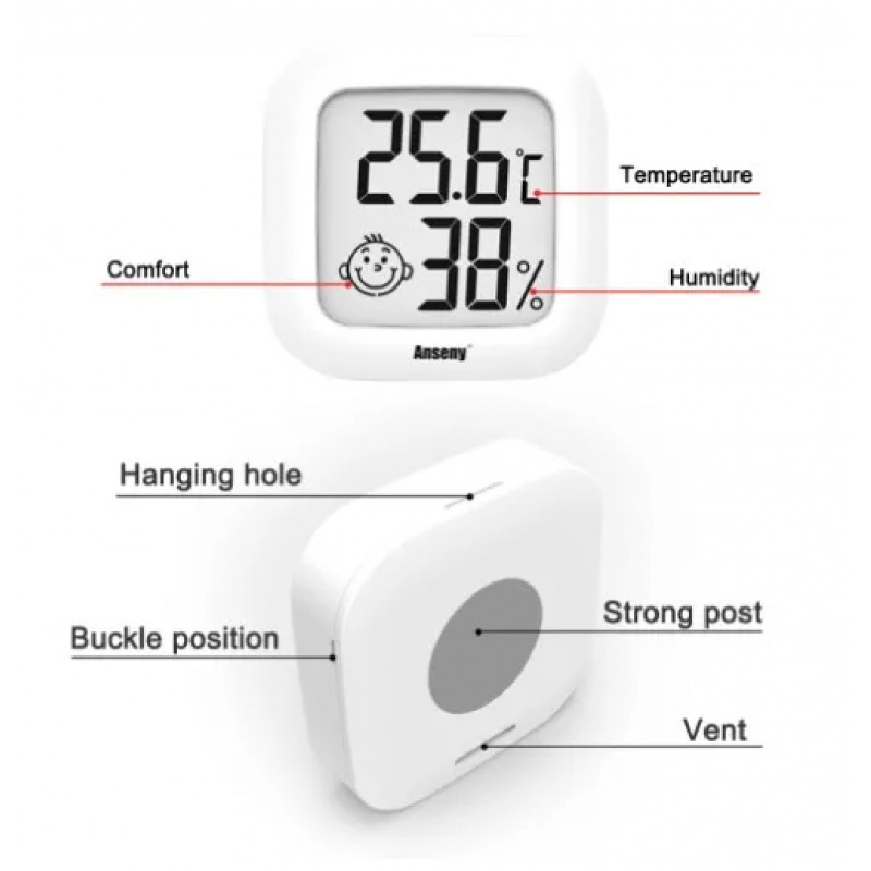 LCD Digital Thermometer Hygrom - Home Automation Industry recensie en prijs