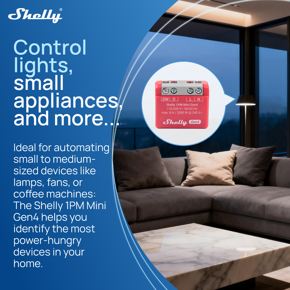 Shelly 1PM Mini Gen4 Zigbee Sm - Shelly Relay Module recensie en prijs