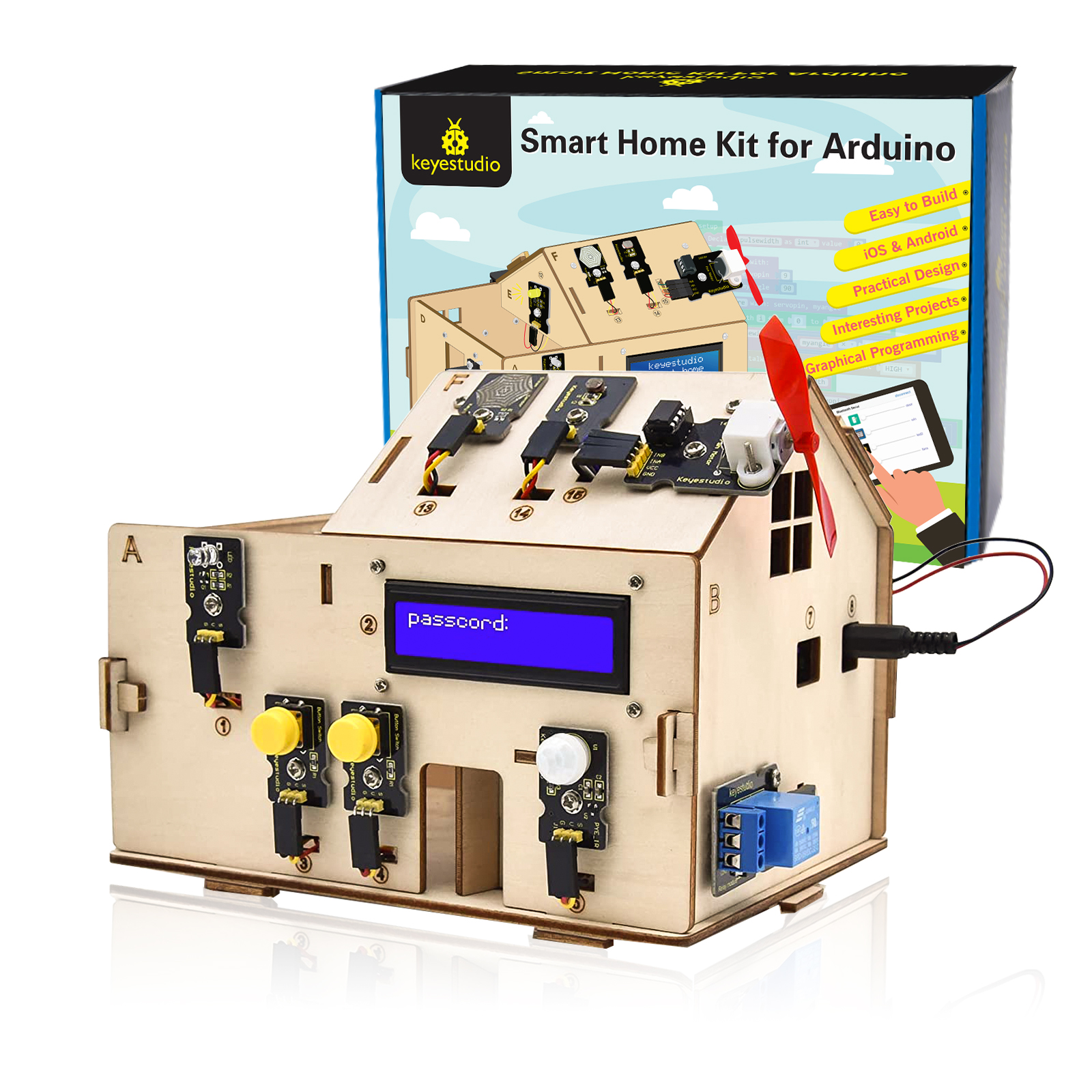 Keyestudio Smart Home Kit For  - Home Automation Diy Kit recensie en prijs