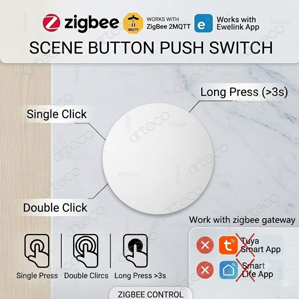 Zigbee Button Scene Switch Wir - Home Automation Technology recensie en prijs