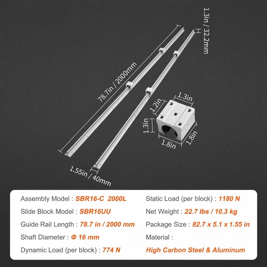 Linear Sliding Track Set 2000m - Diy Automation Projects recensie en prijs