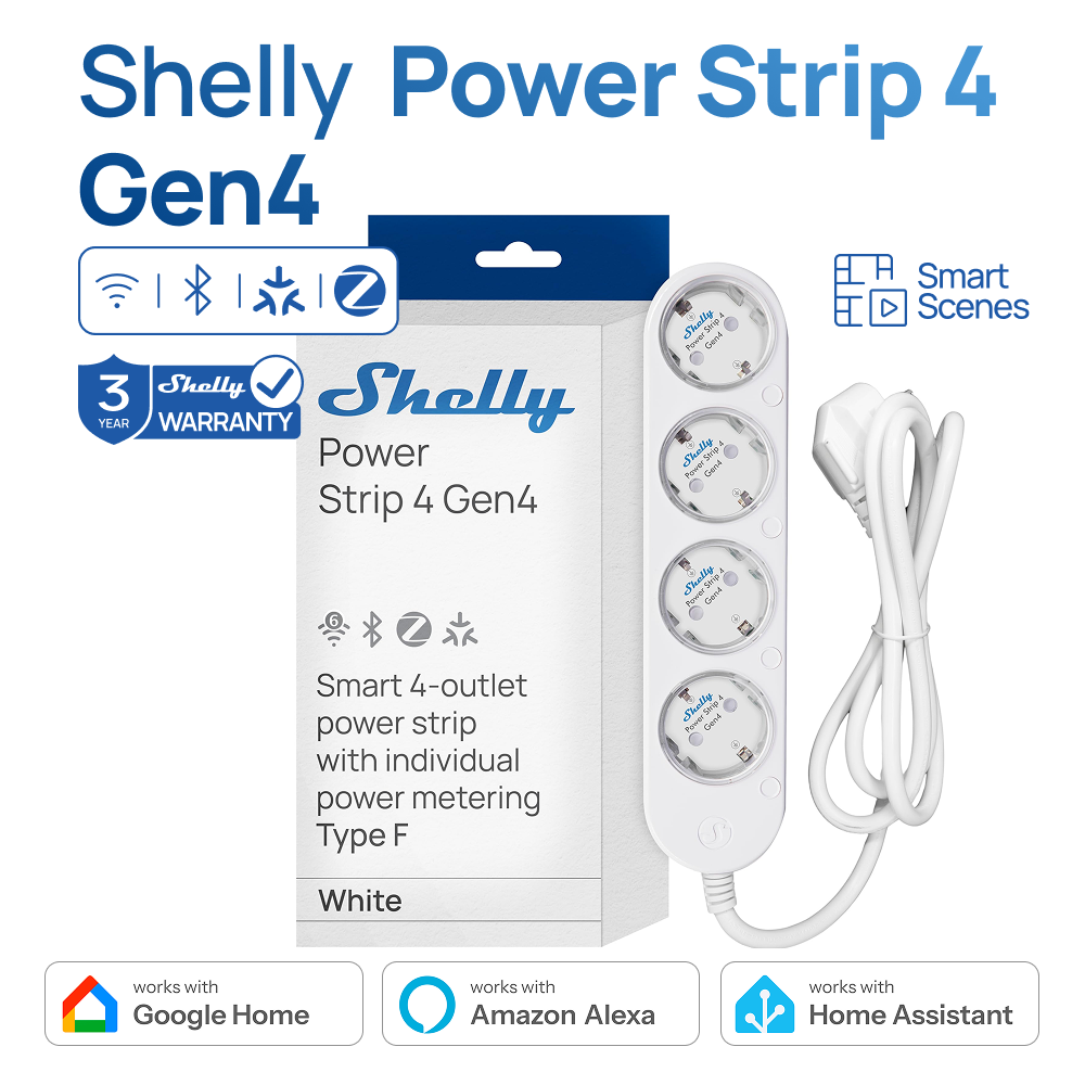 Shelly Power Strip 4 Gen4 Smar - Shelly Relay Module recensie en prijs